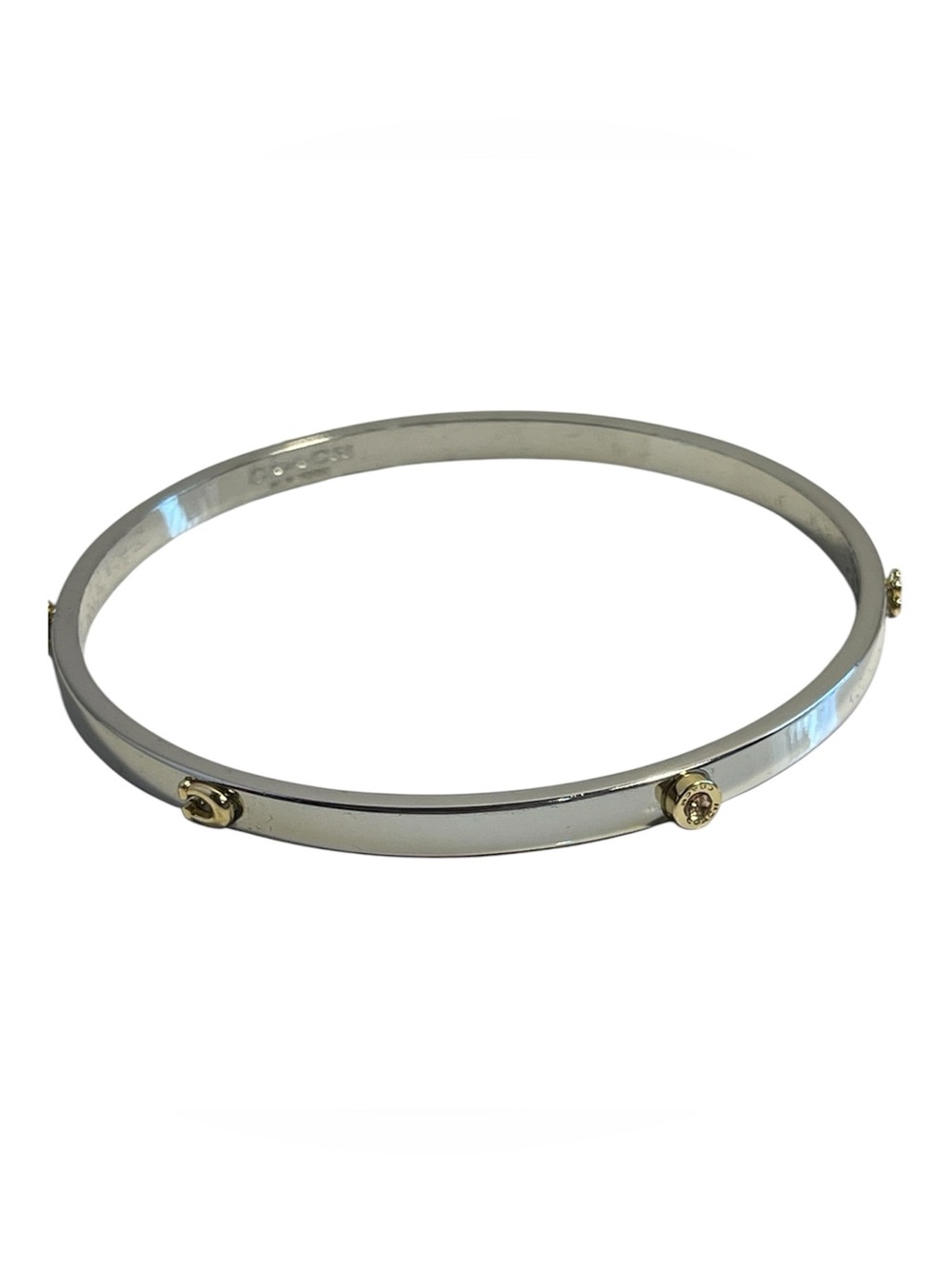 COACH Signature Mixed Motif Bangle Bracelet - Like New **
